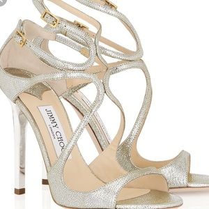 Jimmy choo silver heals